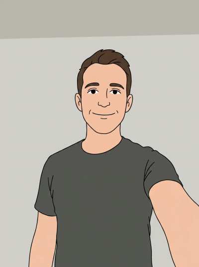 Virar personagem cartoon