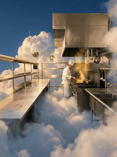Cozinha nas nuvens