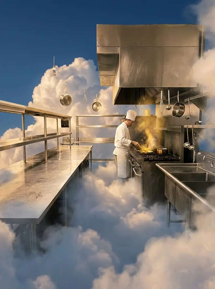 Depois — Cozinha nas nuvens