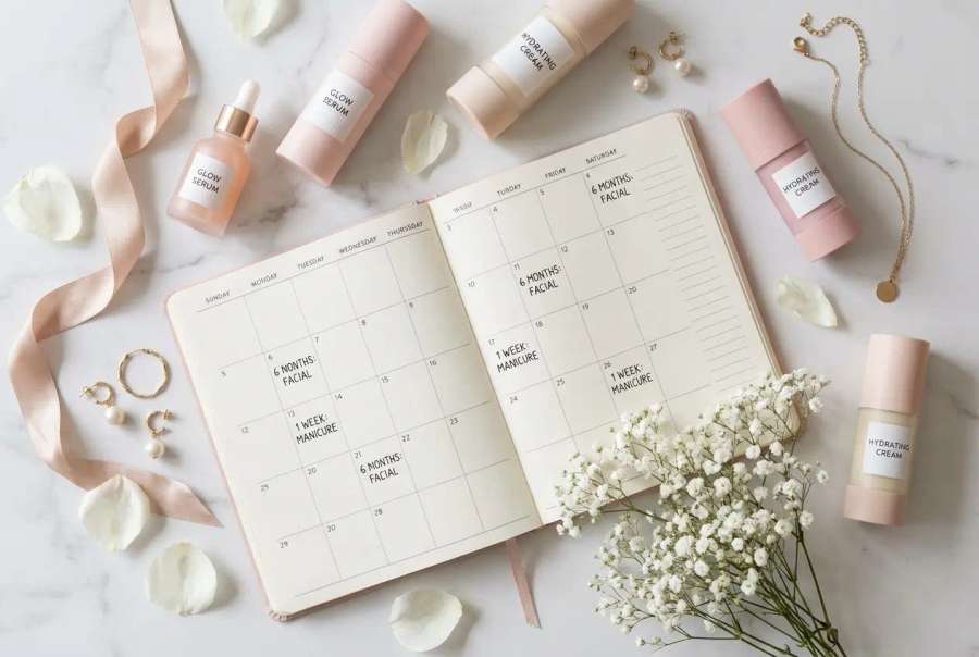 Cronograma de beleza da noiva (skincare e make, do 3 meses antes ao dia)