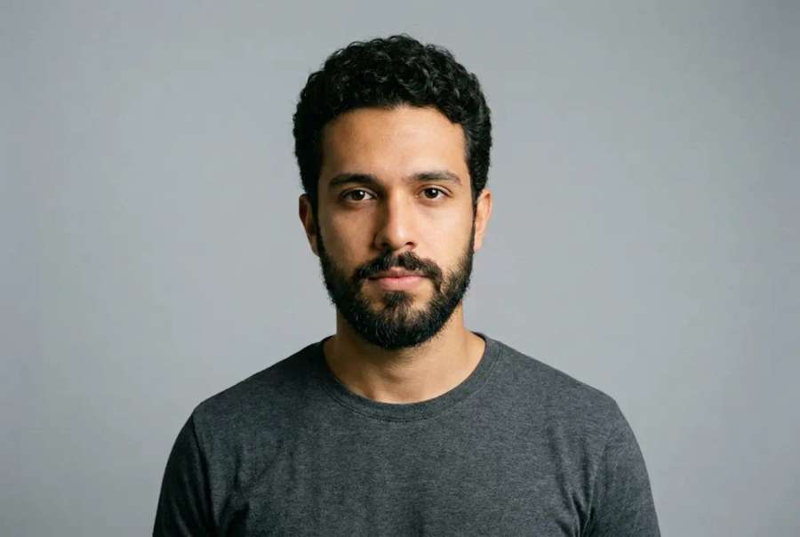 Depois — Barba / sem barba
